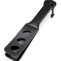LOVE AND VIBES Paddle BDSM En Similicuir Avec Cœurs -Sextoys boutique paddle bdsm en similicuir avec coeurs 6