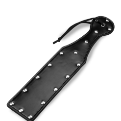 LOVE AND VIBES Paddle BDSM Noir Cuir Et Rivets -Sextoys boutique paddle bdsm noir cuir et rivets 5