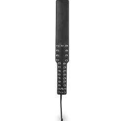 LOVE AND VIBES Paddle Noir Similicuir Et Rivets BDSM 38,0cm -Sextoys boutique paddle noir similicuir et rivets bdsm 38 0cm 6