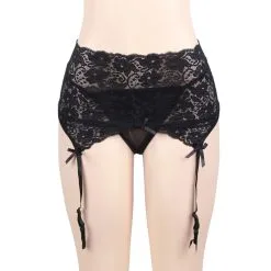 LOVE AND VIBES Panty Porte-jarretelles Fleuri -Sextoys boutique panty porte jarretelles fleuri 7