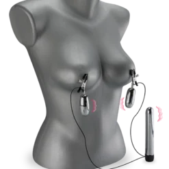 LOVE AND VIBES Pinces à Seins Et Gode Vibrant