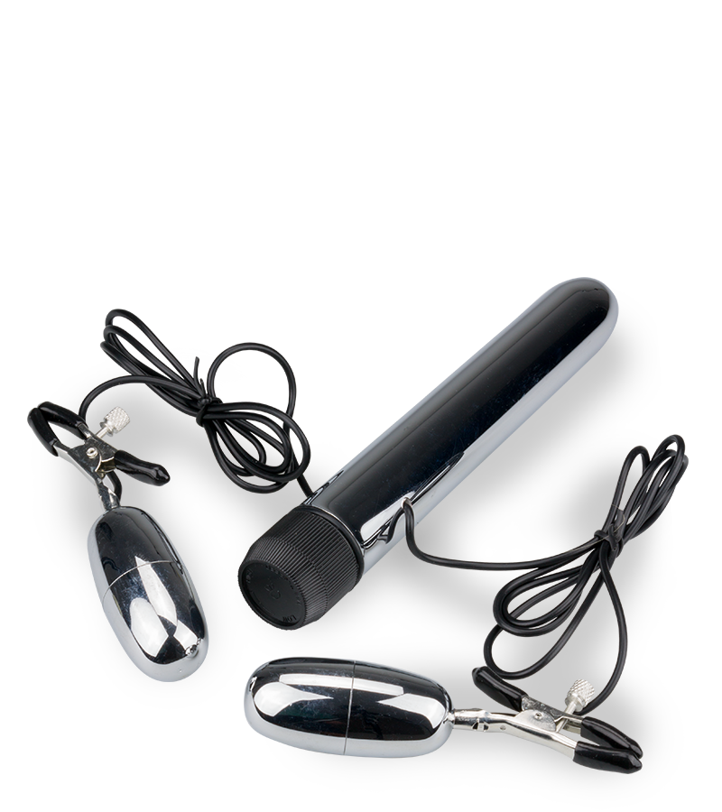 LOVE AND VIBES Pinces à Seins Et Gode Vibrant 2 LOVE AND VIBES Pinces à Seins Et Gode Vibrant – Image 2