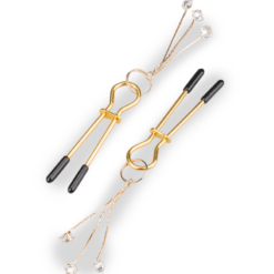 LOVE AND VIBES Pinces à Tétons Avec Strass Sirius -Sextoys boutique pinces a tetons avec strass sirius 7