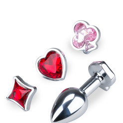 LOVE AND VIBES Plug Anal Avec 4 Bijoux Interchangeables Symbols 17 LOVE AND VIBES Plug Anal Avec 4 Bijoux Interchangeables Symbols -Sextoys boutique plug anal avec 4 bijoux interchangeables symbols 11