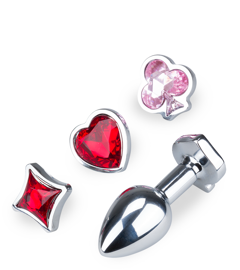 LOVE AND VIBES Plug Anal Avec 4 Bijoux Interchangeables Symbols 9 LOVE AND VIBES Plug Anal Avec 4 Bijoux Interchangeables Symbols – Image 9