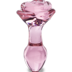 LOVE AND VIBES Plug Anal En Verre Romantic Rose -Sextoys boutique plug anal en verre romantic rose 5