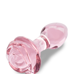 LOVE AND VIBES Plug Anal En Verre Romantic Rose -Sextoys boutique plug anal en verre romantic rose 6