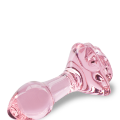 LOVE AND VIBES Plug Anal En Verre Romantic Rose -Sextoys boutique plug anal en verre romantic rose 7