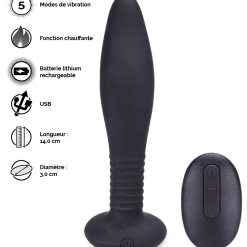 LOVE AND VIBES Plug Anal Télécommandé à Distance 5 Modes De Vibration -Sextoys boutique plug anal telecommande a distance 5 modes de vibration 5