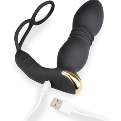 LOVE AND VIBES Plug Anal Va-et-vient Et Vibrations Avec Cockrings Luck 15 LOVE AND VIBES Plug Anal Va-et-vient Et Vibrations Avec Cockrings Luck -Sextoys boutique plug anal va et vient et vibrations avec cockrings luck 10