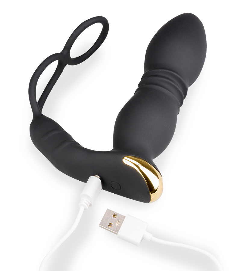 LOVE AND VIBES Plug Anal Va-et-vient Et Vibrations Avec Cockrings Luck 8 LOVE AND VIBES Plug Anal Va-et-vient Et Vibrations Avec Cockrings Luck – Image 8