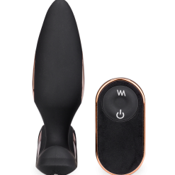 LOVE AND VIBES Plug Anal Vibrant Avec Double Anneau Cockring Domino -Sextoys boutique plug anal vibrant avec double anneau cockring domino 6