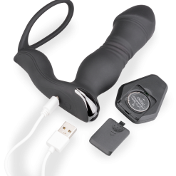 LOVE AND VIBES Plug Anal Vibrant Et Va-et-vient Avec Cockring Héra -Sextoys boutique plug anal vibrant et va et vient avec cockring hera 10