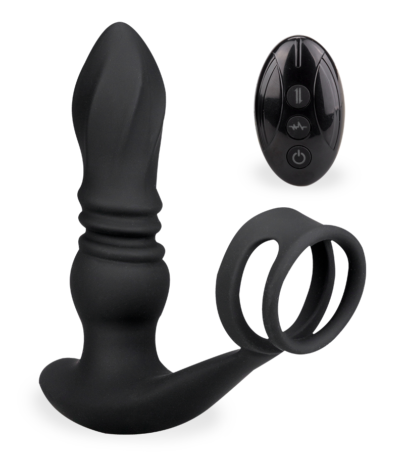 LOVE AND VIBES Plug Anal Vibrant Et Va-et-vient Avec Double Cockring Toronto 2 LOVE AND VIBES Plug Anal Vibrant Et Va-et-vient Avec Double Cockring Toronto – Image 2