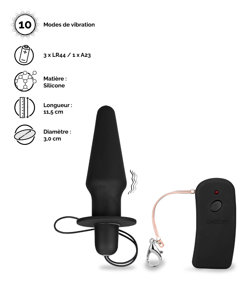 LOVE AND VIBES Plug Anal Vibrant Télécommandé Cruise 2 LOVE AND VIBES Plug Anal Vibrant Télécommandé Cruise – Image 2