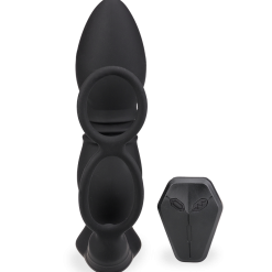 LOVE AND VIBES Plug Anal Vibrant Va-et-vient Avec Double Cockring Paolo -Sextoys boutique plug anal vibrant va et vient avec double cockring paolo 5