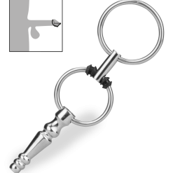 LOVE AND VIBES Plug D'urètre Percé Avec Anneaux Soyuz