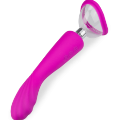 LOVE AND VIBES Pompe Clitoris Et Vibro Gode 7 Modes -Sextoys boutique pompe clitoris et vibro gode 7 modes 7