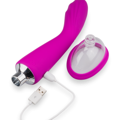 LOVE AND VIBES Pompe Clitoris Et Vibro Gode 7 Modes -Sextoys boutique pompe clitoris et vibro gode 7 modes 8
