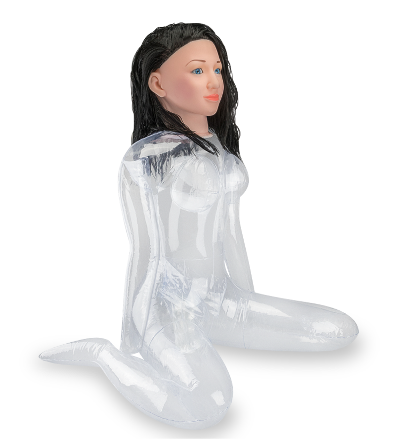 LOVE AND VIBES Poupée Gonflable Assise En W Transparente Elodie 2 LOVE AND VIBES Poupée Gonflable Assise En W Transparente Elodie – Image 2