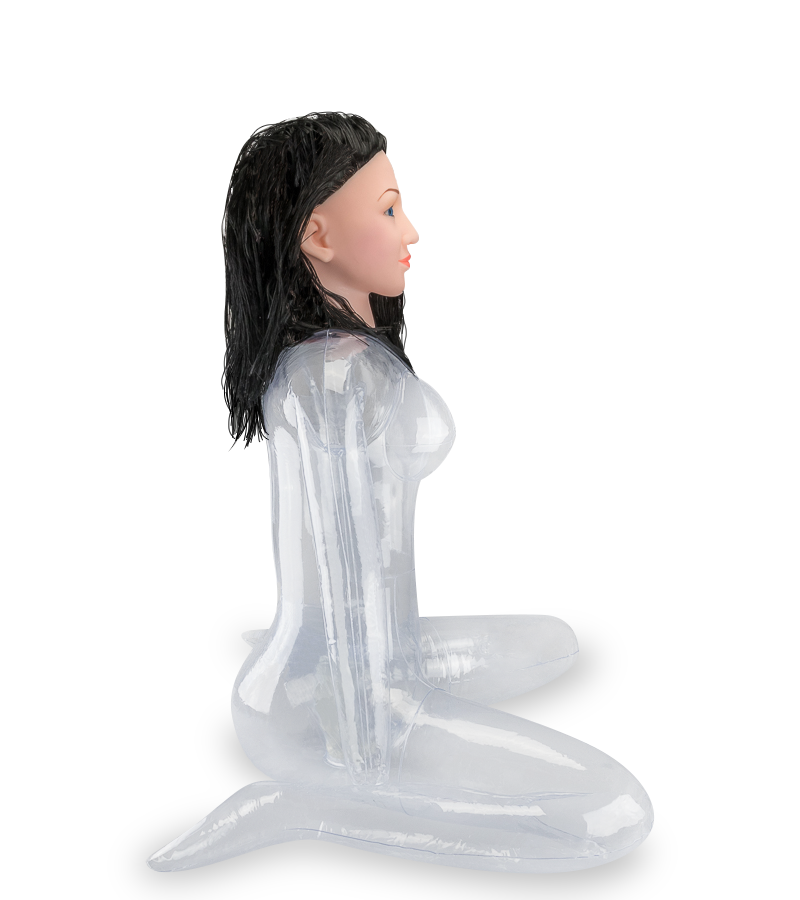 LOVE AND VIBES Poupée Gonflable Assise En W Transparente Elodie 3 LOVE AND VIBES Poupée Gonflable Assise En W Transparente Elodie – Image 3