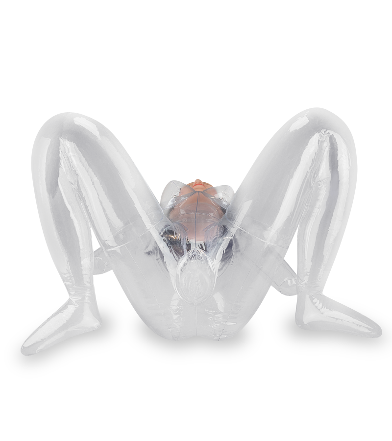 LOVE AND VIBES Poupée Gonflable Assise En W Transparente Elodie 4 LOVE AND VIBES Poupée Gonflable Assise En W Transparente Elodie – Image 4