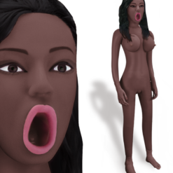 LOVE AND VIBES Poupée Gonflable Black Bouche Ouverte Dania