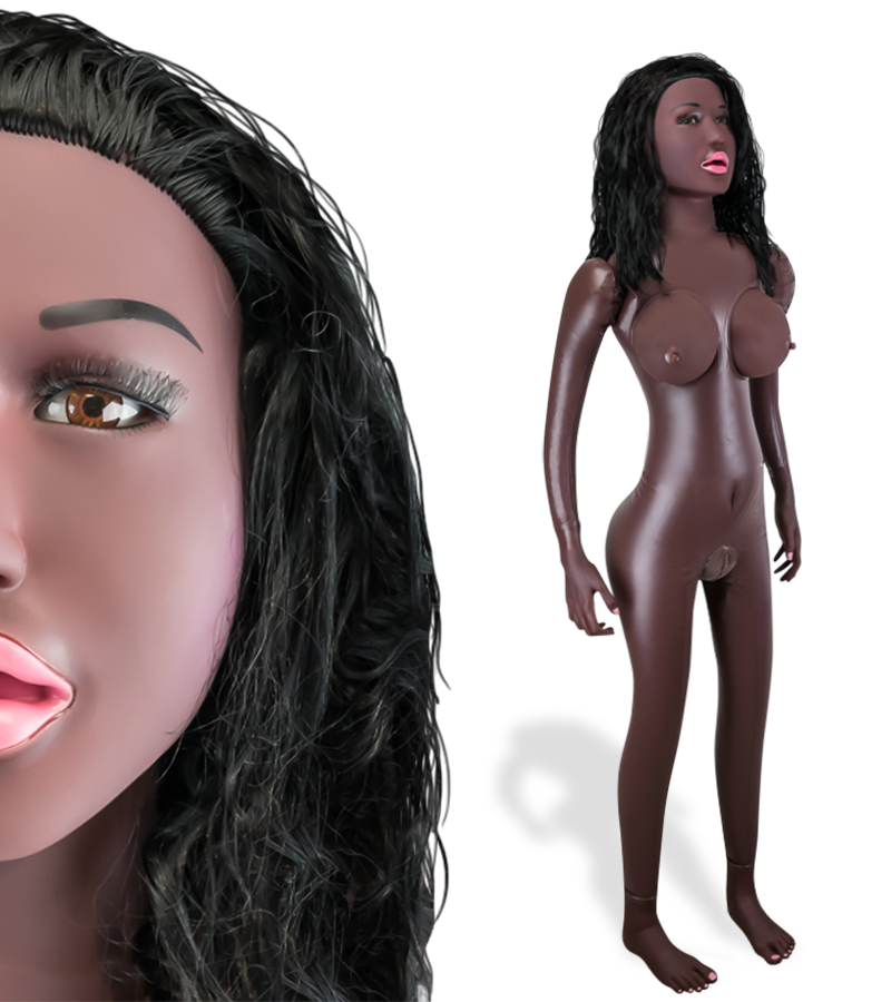 LOVE AND VIBES Poupée Gonflable Black Suceuse Chloé 1 LOVE AND VIBES Poupée Gonflable Black Suceuse Chloé