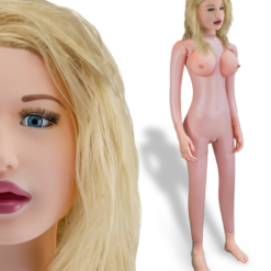 LOVE AND VIBES Poupée Gonflable Blonde Suceuse Anus Vagin