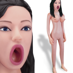 LOVE AND VIBES Poupée Gonflable Brune Suceuse Lina