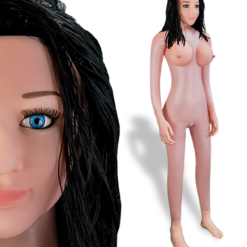 LOVE AND VIBES Poupée Gonflable Brune Vagin Anus Jessica