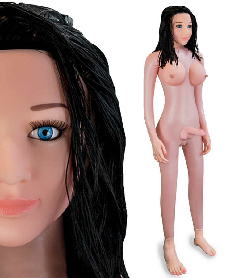 LOVE AND VIBES Poupée Gonflable Transexuelle Brune Vagin Pénis Anus Morgan 1 LOVE AND VIBES Poupée Gonflable Transexuelle Brune Vagin Pénis Anus Morgan