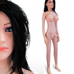 LOVE AND VIBES Poupée Gonflable Transexuelle Seins Vagin Pénis Anus Andréa