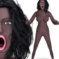 LOVE AND VIBES Poupée Réaliste Gonflable Black Pipe Gourmande Imani
