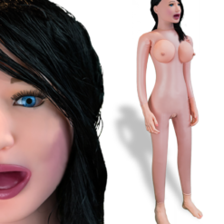 LOVE AND VIBES Poupée Réaliste Suceuse 100% Latex Emma