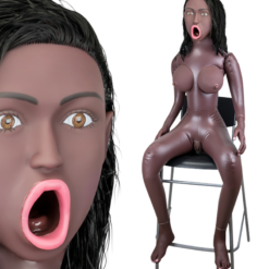 LOVE AND VIBES Poupée Suceuse Assise Black Tina