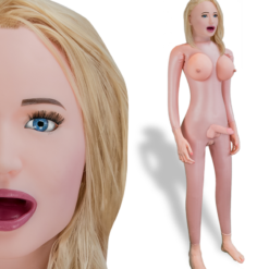 LOVE AND VIBES Poupée Suceuse Transexuelle Blonde Seins Vagin Pénis Anus Gaby