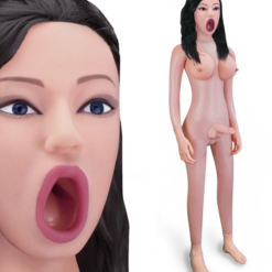 LOVE AND VIBES Poupée Trans Suceuse Vibrante Brune Anita