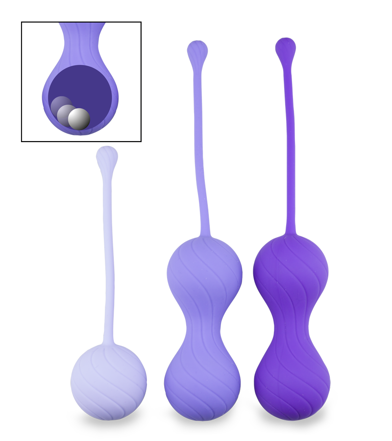 LOVE AND VIBES Set De 3 Boules De Geisha Alice 1 LOVE AND VIBES Set De 3 Boules De Geisha Alice