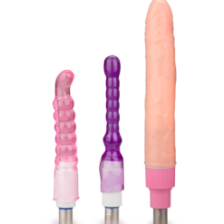 LOVE AND VIBES Set De 3 Embouts Pour Fucking Machine Plaisir Anal Et Vibrations