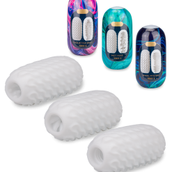 LOVE AND VIBES Set De 3 œufs Masturbateurs Taille L