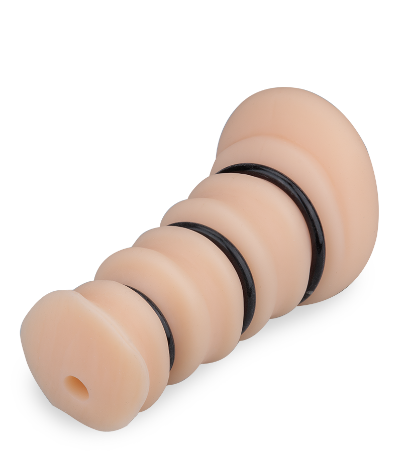 LOVE AND VIBES Sextoy Pour Homme 2-en-1 Vaginette + 3 Cockrings 2 LOVE AND VIBES Sextoy Pour Homme 2-en-1 Vaginette + 3 Cockrings – Image 2