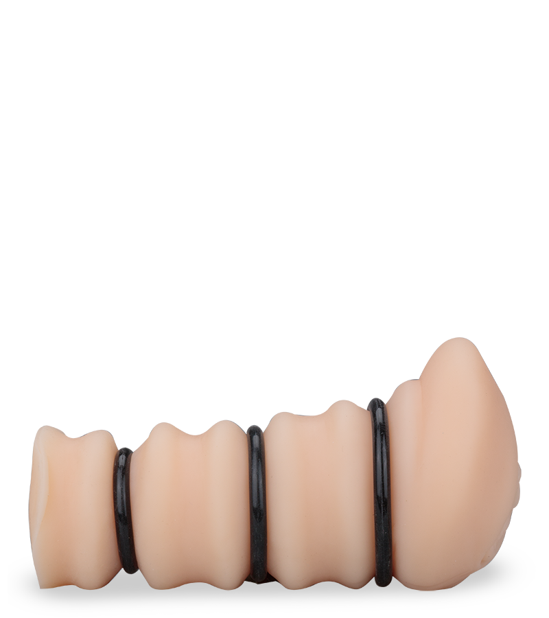 LOVE AND VIBES Sextoy Pour Homme 2-en-1 Vaginette + 3 Cockrings 4 LOVE AND VIBES Sextoy Pour Homme 2-en-1 Vaginette + 3 Cockrings – Image 4