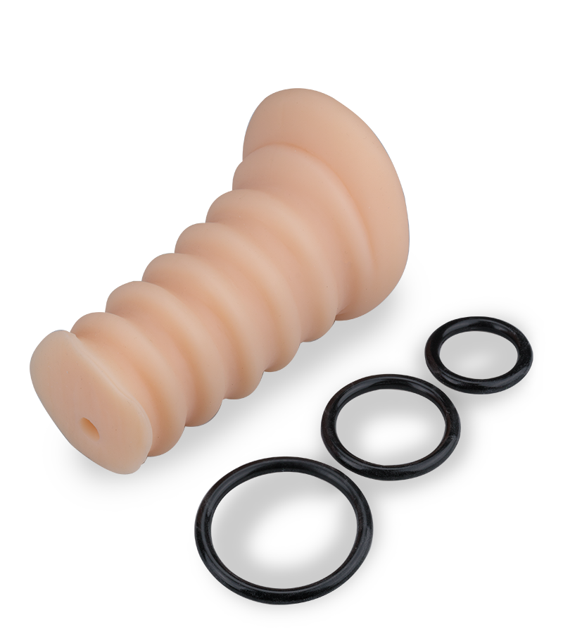 LOVE AND VIBES Sextoy Pour Homme 2-en-1 Vaginette + 3 Cockrings 6 LOVE AND VIBES Sextoy Pour Homme 2-en-1 Vaginette + 3 Cockrings – Image 6