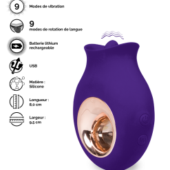 LOVE AND VIBES Stimulateur Clitoris Langue Vibrante Cléopatra -Sextoys boutique stimulateur clitoris langue vibrante cleopatra 12