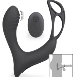 LOVE AND VIBES Stimulateur De Prostate Vibrant Avec Double Cockring Pro P