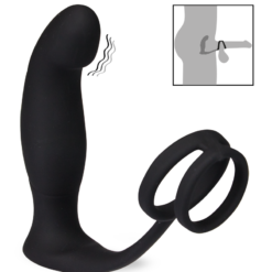 LOVE AND VIBES Stimulateur De Prostate Vibrant Et Double Cockring Wandering