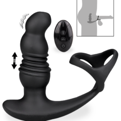 LOVE AND VIBES Stimulateur Prostatique Vibrant Et Va-et-vient Avec Cockrings Soulmate