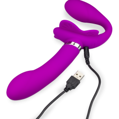 LOVE AND VIBES Strapon 12 Modes De Vibration Butterfly -Sextoys boutique strapon 12 modes de vibration butterfly 11