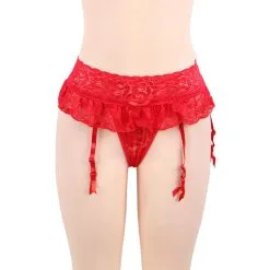 LOVE AND VIBES String Ceinture Porte-jarretelles En Dentelle -Sextoys boutique string ceinture porte jarretelles en dentelle 10